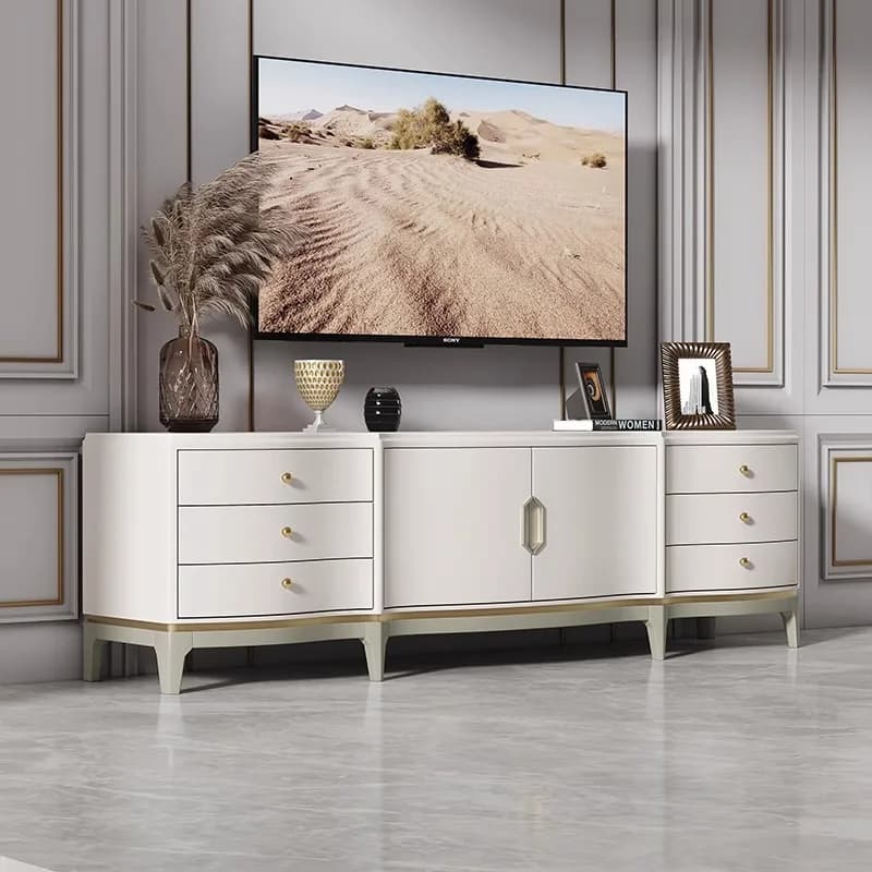 Save Space Living Room Tv Stands Luxury Design Organizer Storage Cheap Shelf Floor Tv Table Entertainment Muebles Home Furniture