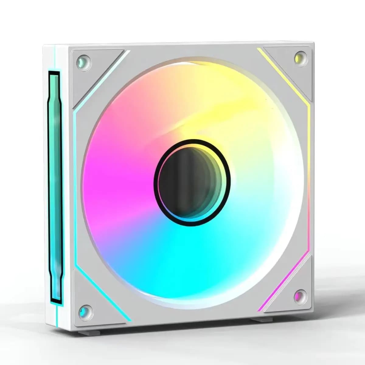 Wireless splicing fan 12cm chassis heat dissipation synchronization intelligent PWM temperature control luminous fan