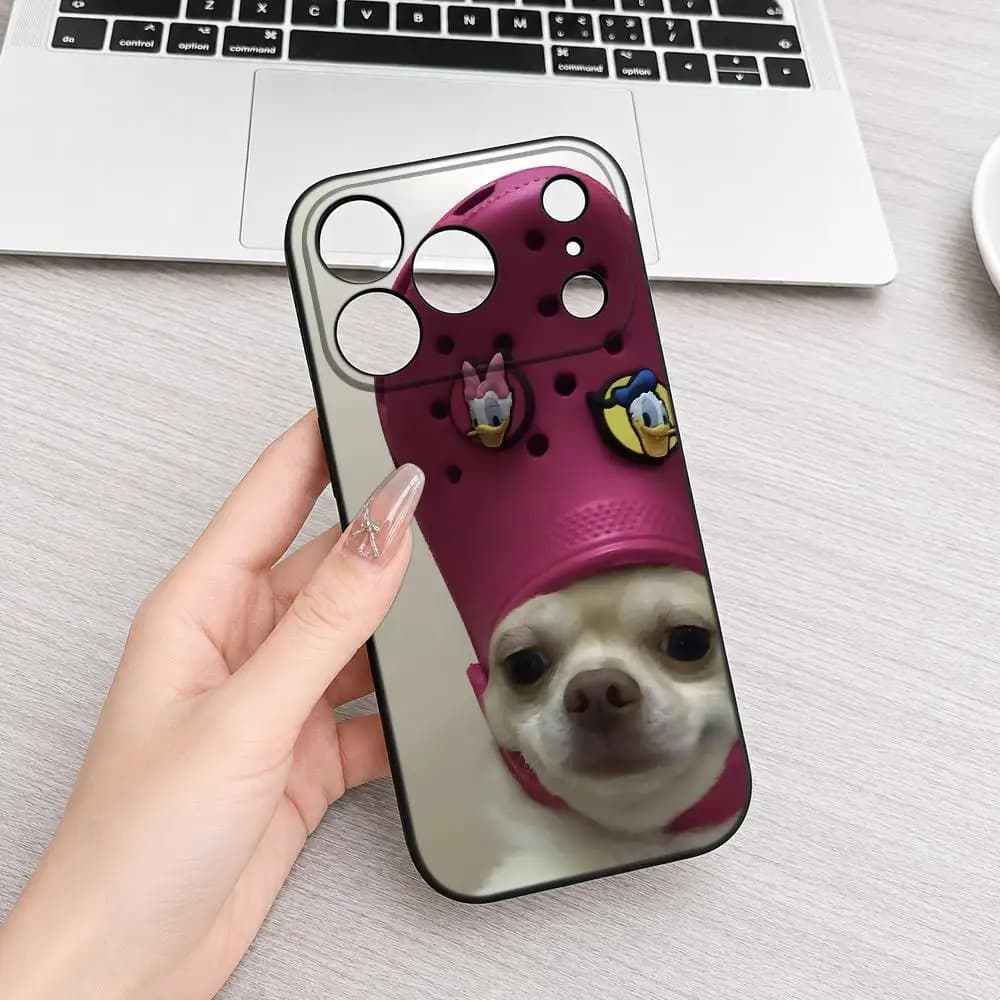 Funny Dog Cat Phone Case For IPhone 17 16e 16 15 14 13 12 11 mini Pro Max X XR XS MAX 8 7 Air Plus Anti Fall Matte Back Cover