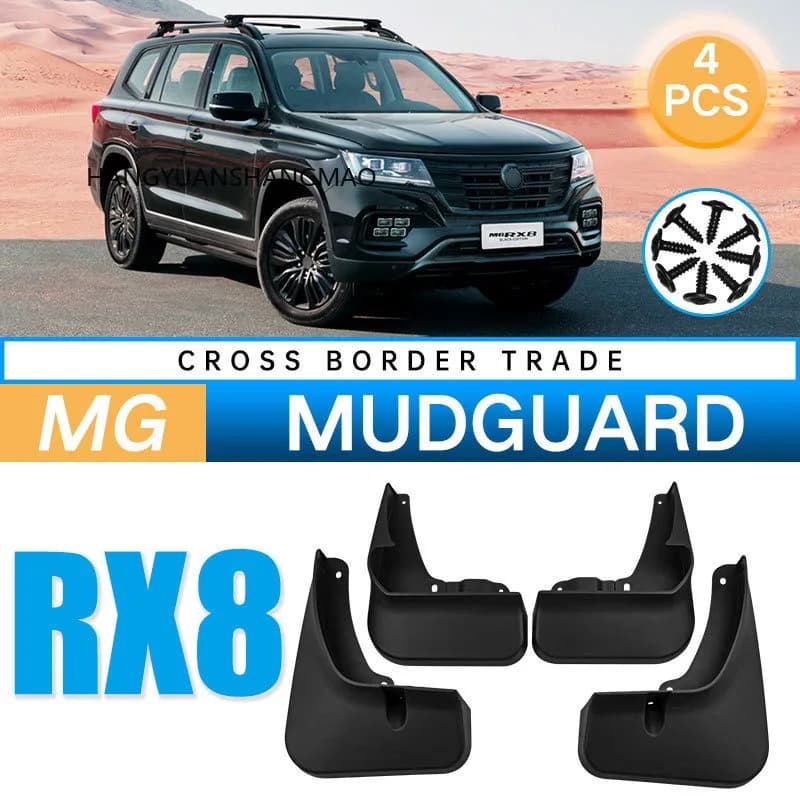 MudFlaps For MG RX8 2022 2021 2020 2019 Mudguards Mud Flaps Splash Guards Front Rear Wheels Fender Auto Styline Car Accessories