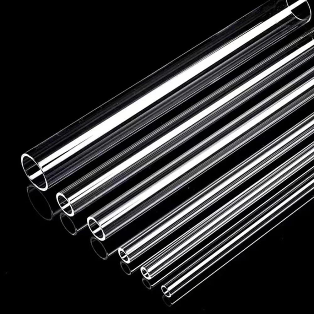 Quartz Capillary Tube OD 2mm to 25mm Silica Single-Bore Glass Pipe High Temperature Hollow Glass Tube Hollow Bar Rod