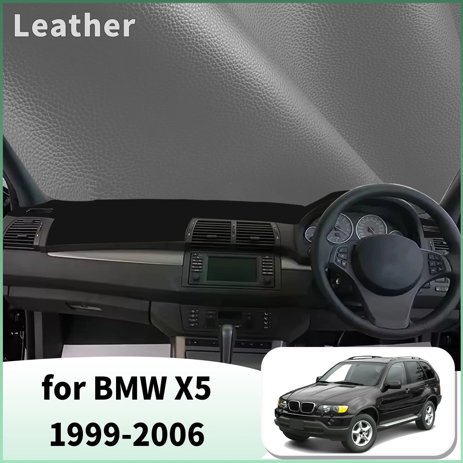 for BMW X5 E53 1999 2000-2006 Dash Mat Dashboard Cover Dashmat Universal Anti-Reflection Heat Insulation Sun Protection