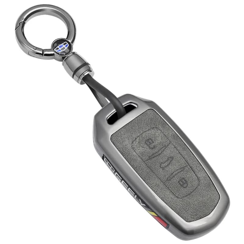 Premium Zinc Alloy Key Cover Case for Geely Emgrand GL/GS/S1/Boyue/X3/Vision X6/Vision X1/Borui/Panda Mini - Key Fob Shell