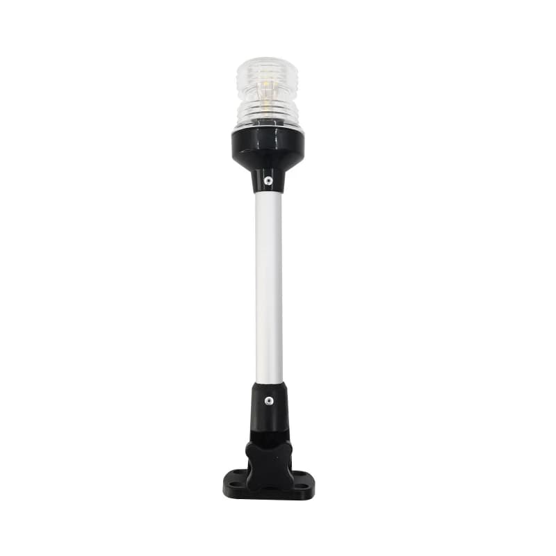 LED Aluminum Alloy Pole 9 Inch/12 Inch 180 Degree White Light Surround Light for Marine Yacht Motorboat
