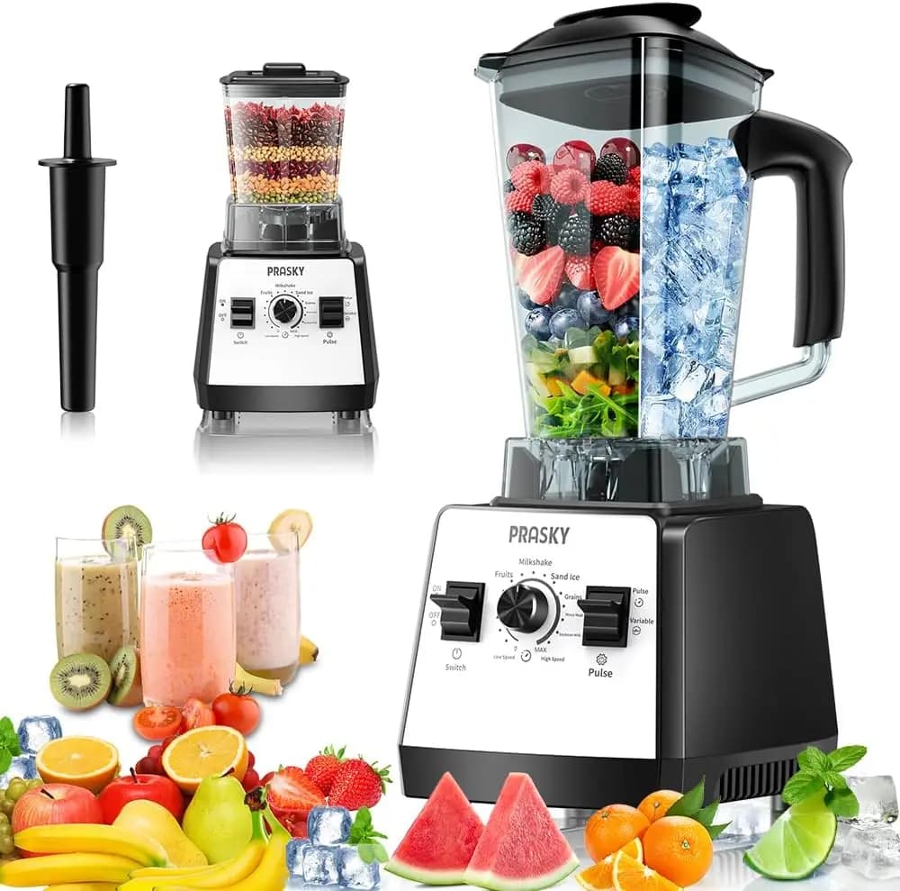 ^For Blenders for Kitchen, Smoothie Blender, 2400W/1000W Blender & Grinder Combo, 25,000 RPM High Speed, 68oz BPA-Free Food