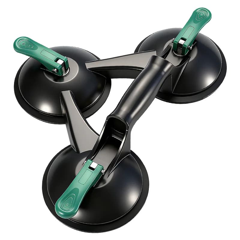 Large suction strong heavy duty glass suction cup, industrial grade thickened large three-claw aluminum alloy vacuum glass