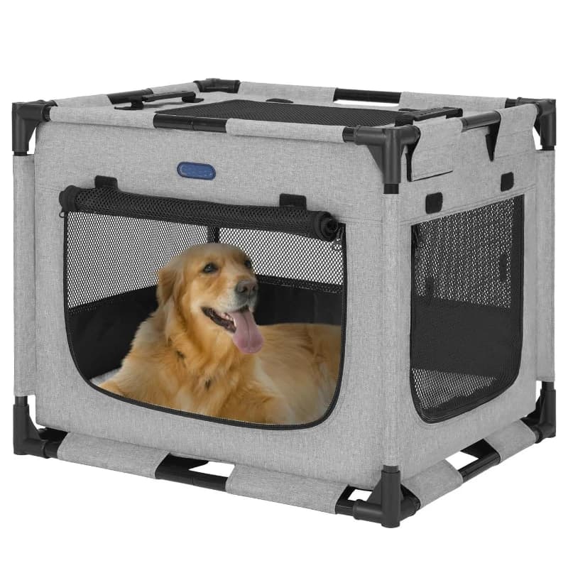 Cat and dog steel pipe cage removable outdoor household large capacity pet nest