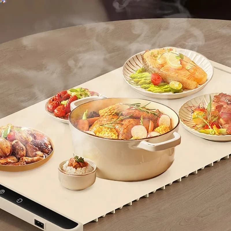 300 watt ultra-thin electric hot plate 60-100 ℃ adjustable portable household Sabbath electric heating tray