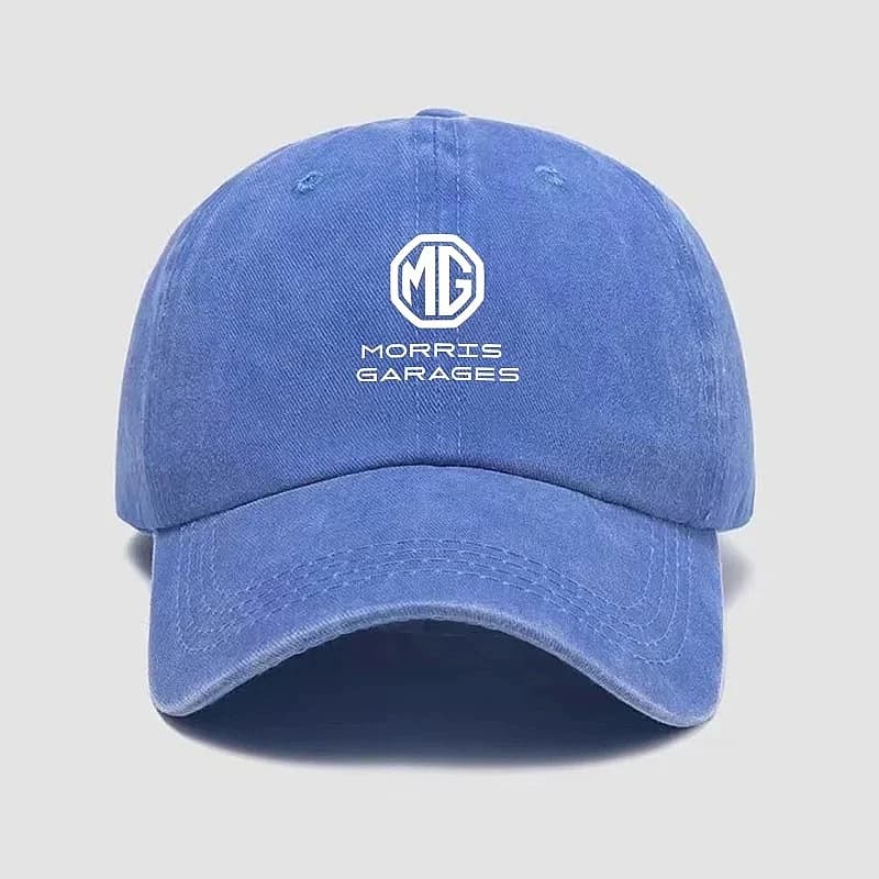 Morris Garages Emblem Baseball Cap For MG ZS EV HS GT One, Unisex Adjustable Vintage Washed Outdoor Sports Casual Hat