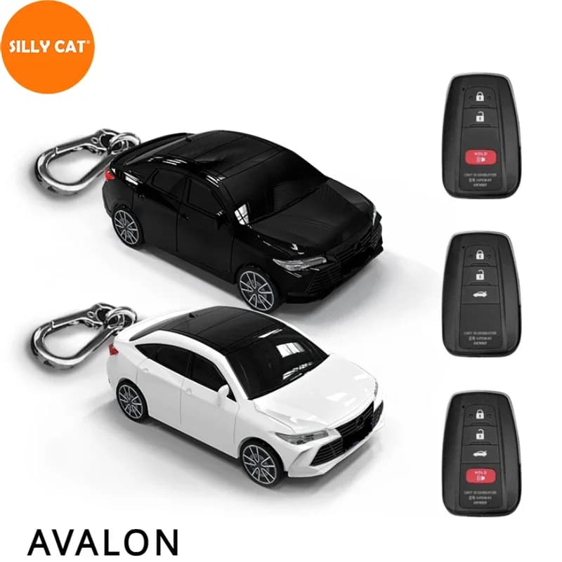 Car Shape Model Car Key Fob Case Cover Shell Suit For TOYOTA AVALON Key Fob Case Cover