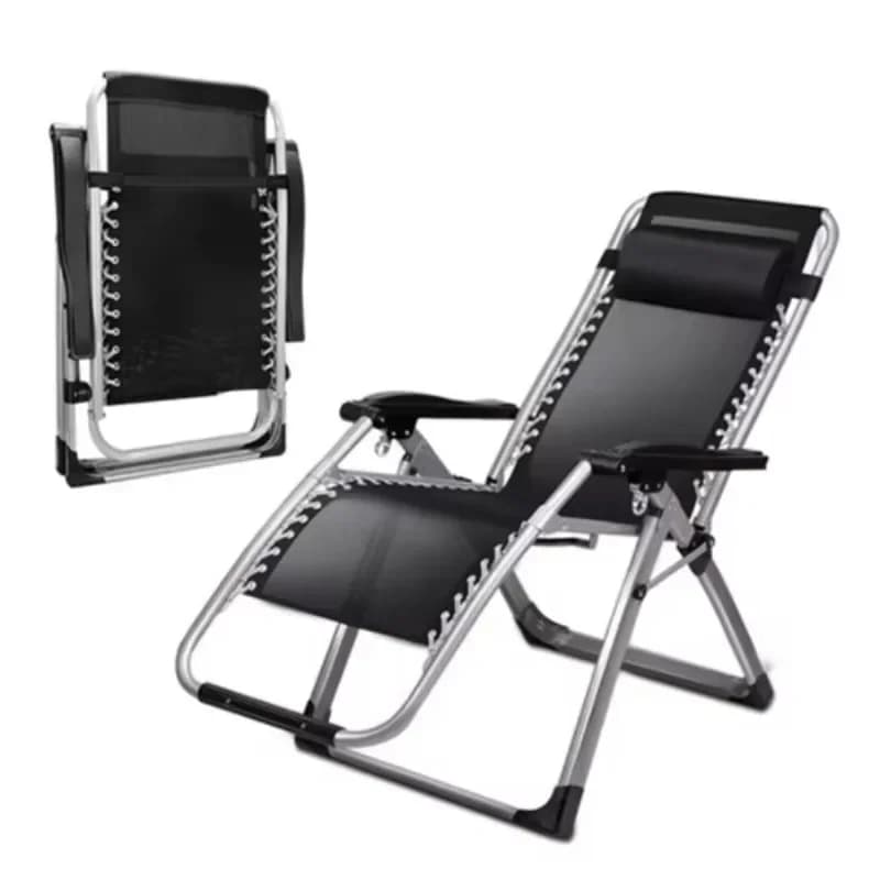 Outdoor folding recliner Zero gravity recliner Garden folding metal chair Adjustable recliner Camping chair