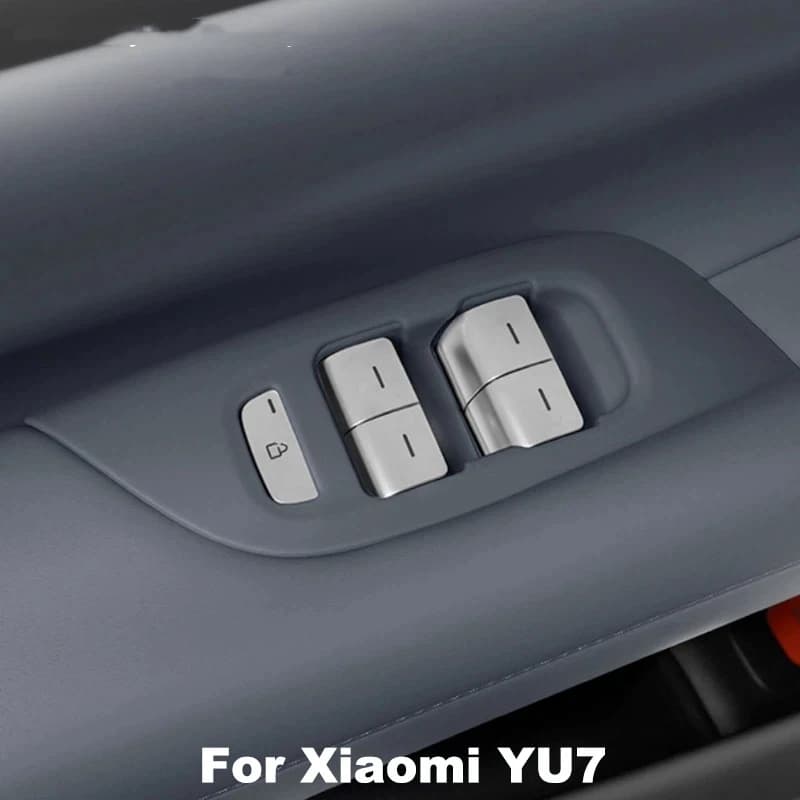 For Xiaomi YU7 2025 2026 Silicone Lifting Window Panel Protective Pad Glass Lift Panel Keyframe Stickers Accessories