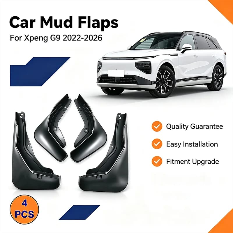 For XPeng G9 2022-2026 4Pcs Mud Flaps Splash Guards Front Rear Wheel Fender Mudguards Car Exterior Protection
