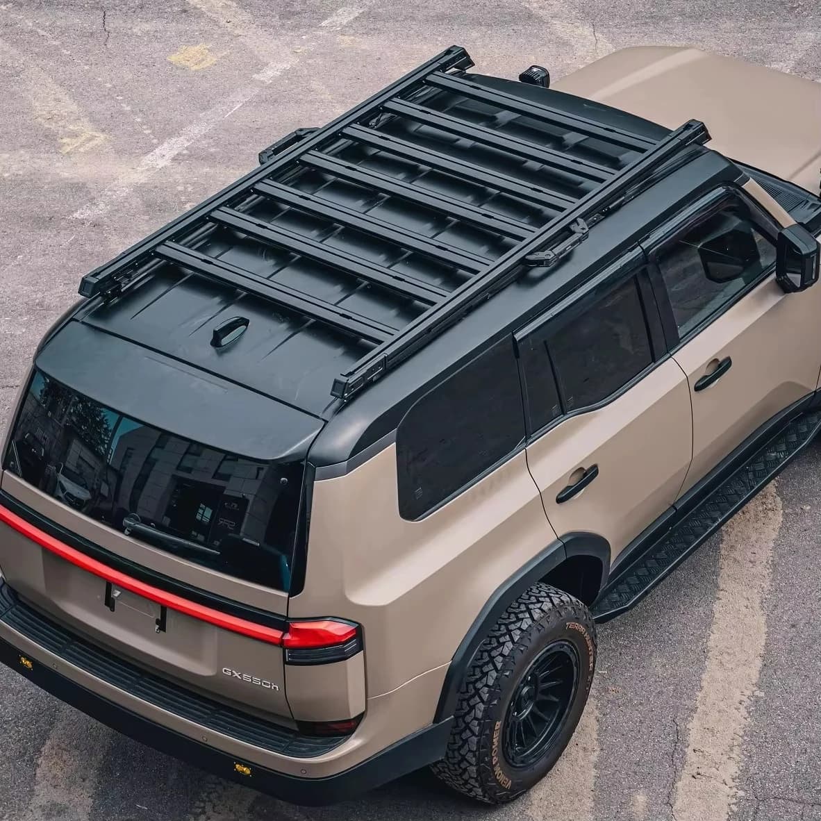 4x4 Roof Rack Solutions Featuring Heavy Duty 4x4 No Drilling Aluminum Alloy LC250 Car Roof Rack