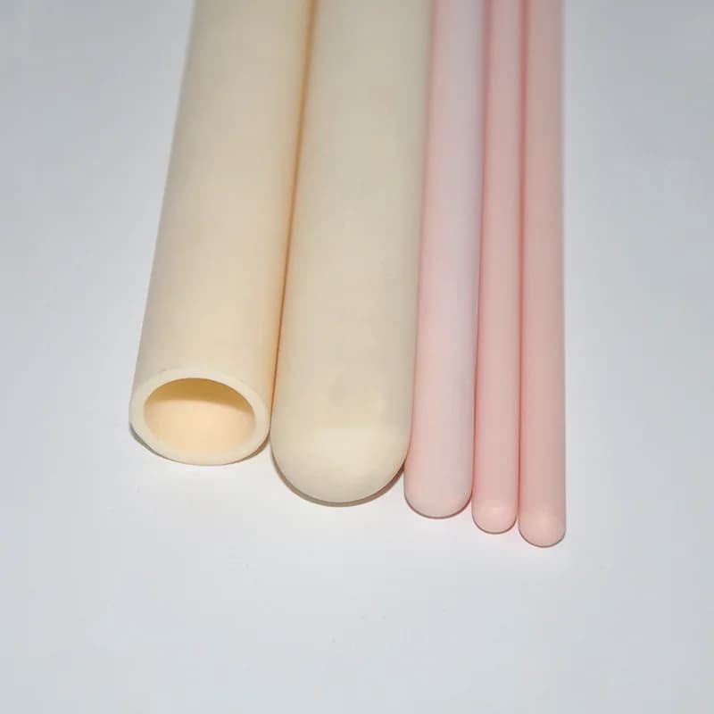 99% Alumina Ceramic Tube Thermocouple Sheath Corrosion-Proof Closed-End Sleeve for Heat Equipment