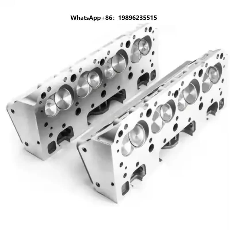 SBC 350 GM350 Aluminum Complete Cylinder Heads Including Guide Plate Bolts 350 5.7L V8 Small Block