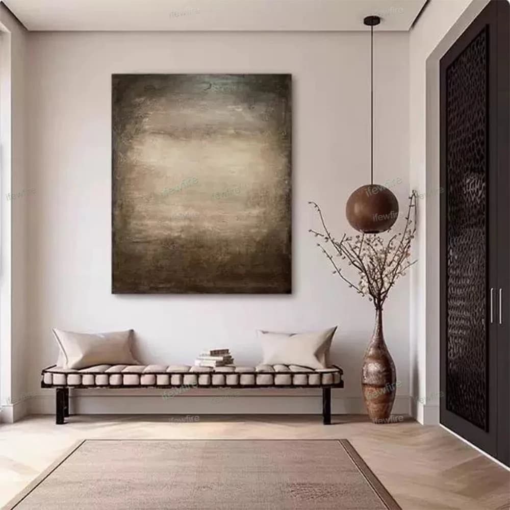 Handpainted Abstract Light Color Points Oil Painting Wall Art Picture On Canvas For Wedding Room Living Room Home Decoration Art