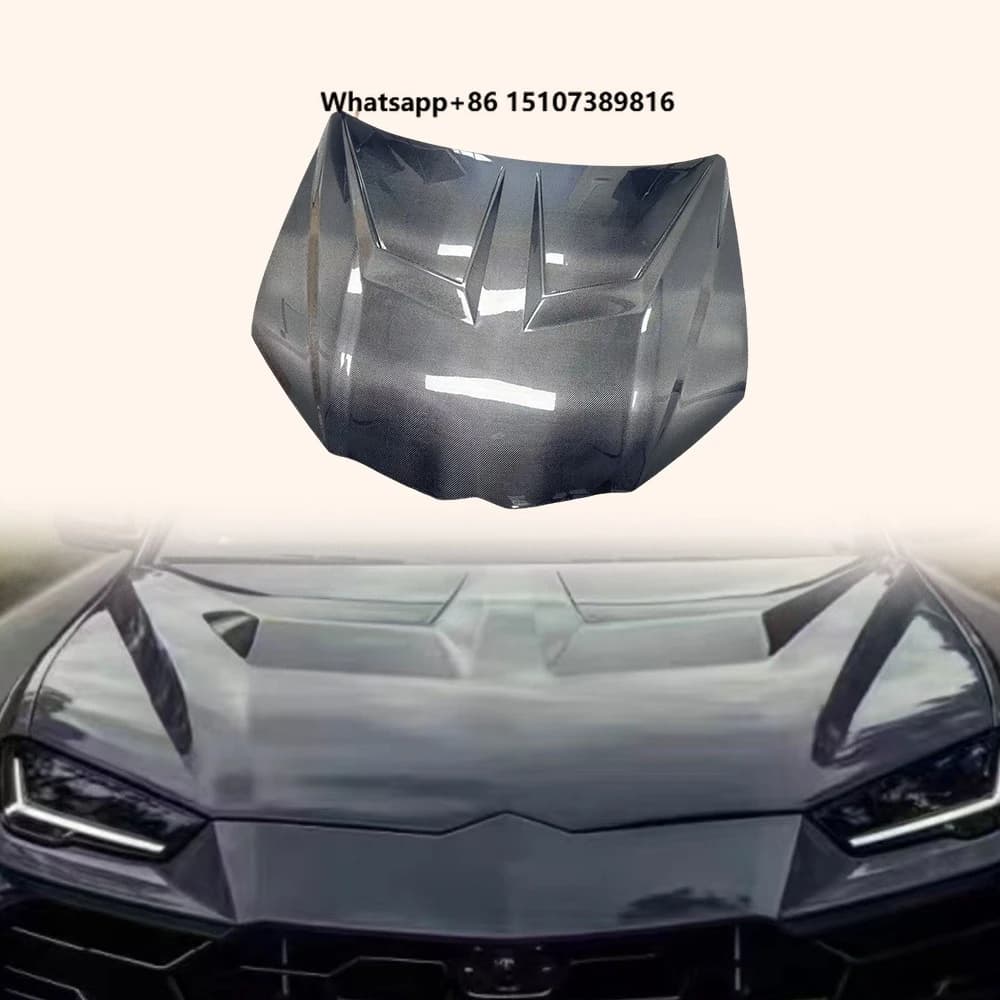 For Urus 2018+ Carbon Fiber V2 Style Front Vented Cooling Hood