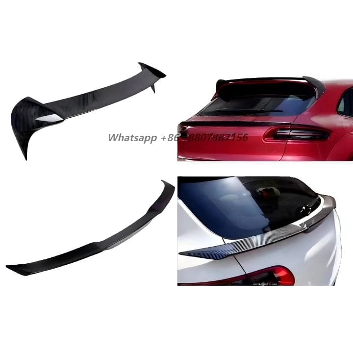 Harman-style Carbon Fiber Rear Spoiler (Top/Middle Wing) Macan 2015-2017 Retrofit/Upgrade Easy Installation New 1 Year