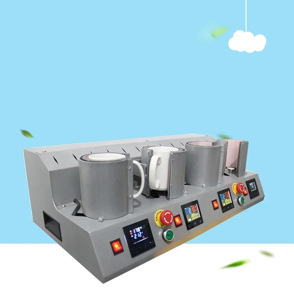 Hot Sales4 Stations Mug Press Machine Sublimation Heat Press Machine Printer For 4 Mug Cup Printing At One Time