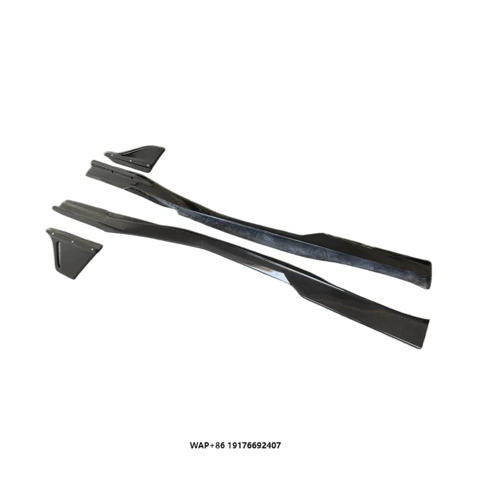 for Upgrading the Carbon Fiber M-style Side Skirt of  F8 forFerrari F8 Side Chin Car Accessories