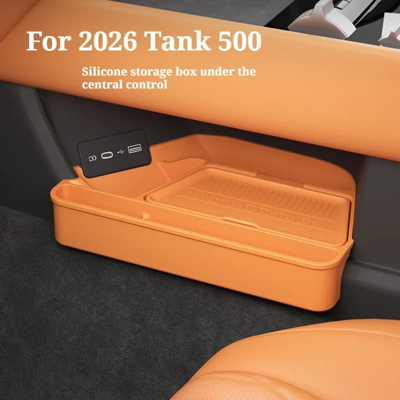 Suitable For 2026 Tank 500 central control lower storage box, glasses storage box, car interior accessories modification