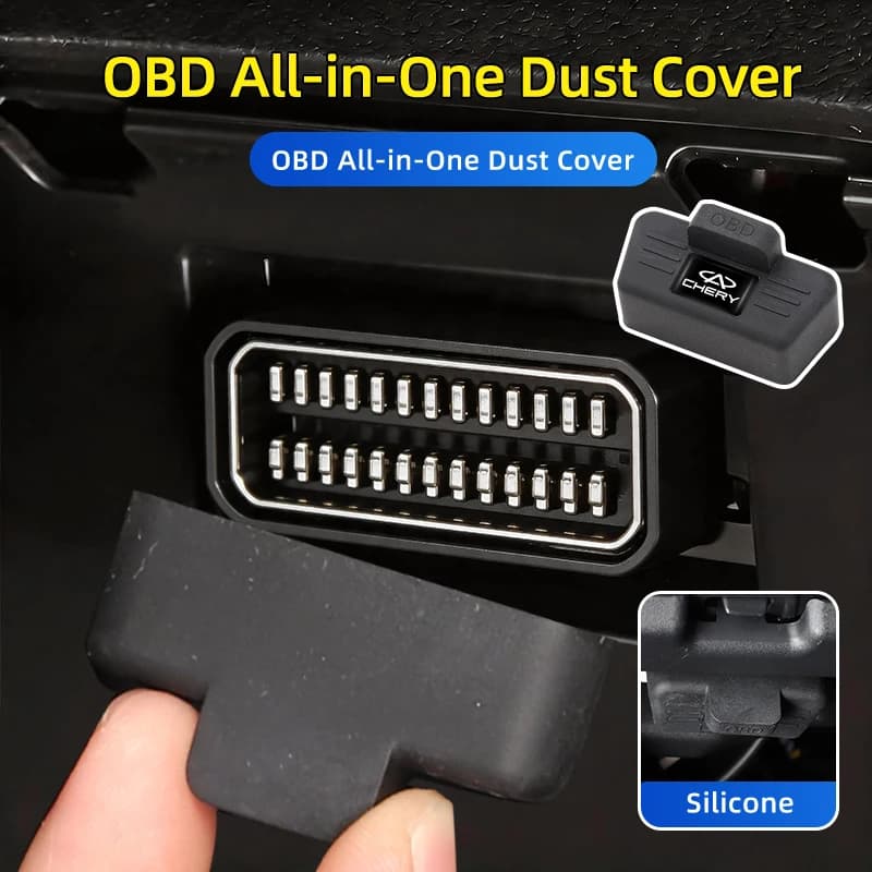 Car OBD Port All-in-One Dust Cover Silicone Clogging Cap Auto Accessories For Chery Fulwin QQ Tiggo 3 5 2 7 T11 A1 A3 A5 Amulet