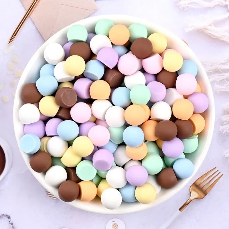 10Pcs Resin Simulation Candy Granule Colorful Sugar Balls Mobile Phone Shell Accessories Hair Kawaii Earrings DIY