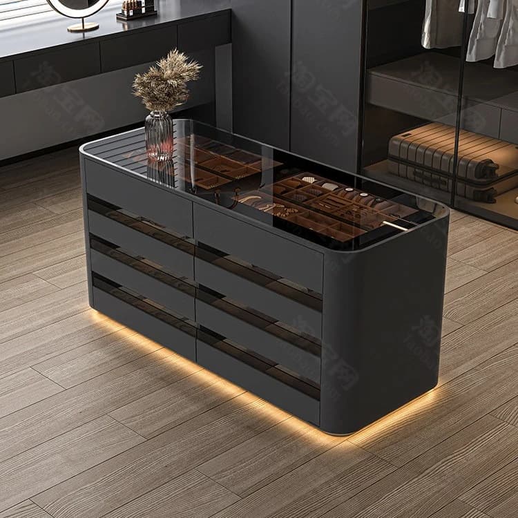 LH simple cloakroom Nakajidai home jewelry storage cabinet bedroom double-sided drawer chest