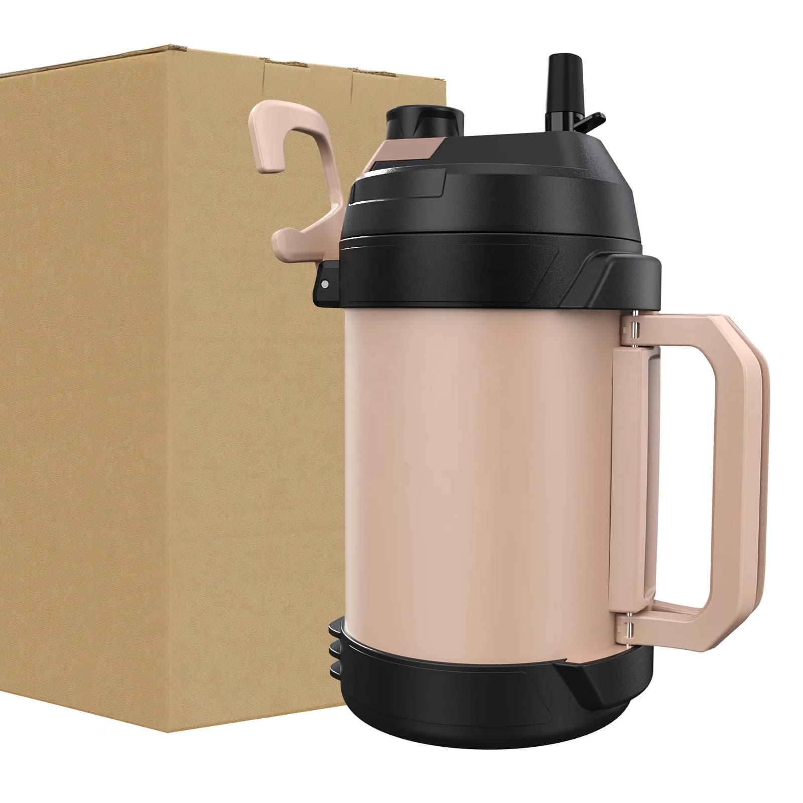 Outdoor Sports Water Bottle Eco-friendly Colorful 128 oz Hot Cold Double Wall Thermos Mug Supplier Gallon Jug with Straw