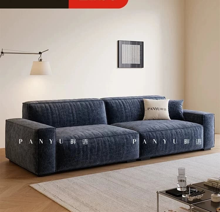 DSA sofa small apartment removable and washable cream wind living room three-person straight row cotton and linen fabric sofa