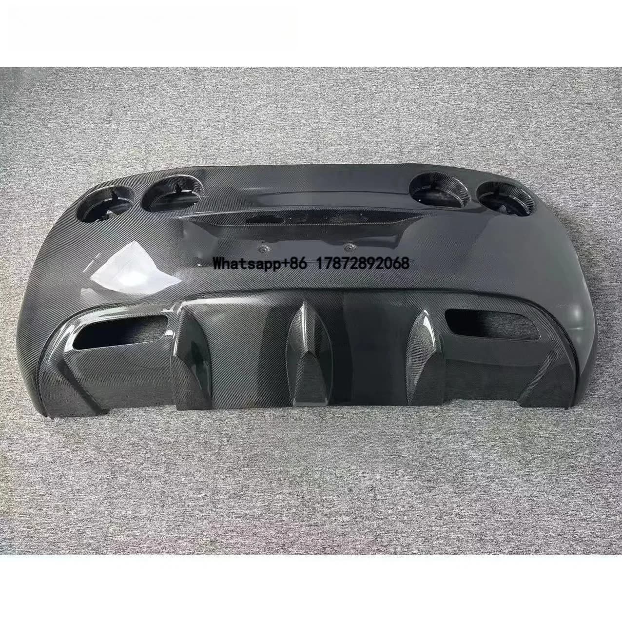 Xstar Style Gloss Carbon Fiber Rear Bumper for Corvette C6 Z06 2005-2013