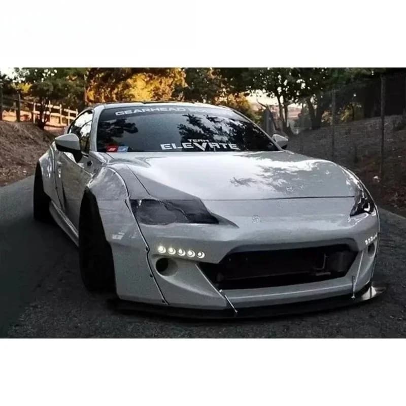 Rocket Bunny V2 Style Wide Body Kit for  GT86 BRZ FR-S ZD6 ZN6 Modified Front Bumper Performance Car Accessories