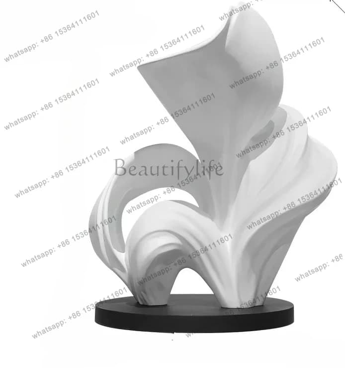Modern hotel decoration large floor sculpture lobby creative ornament fiberglass