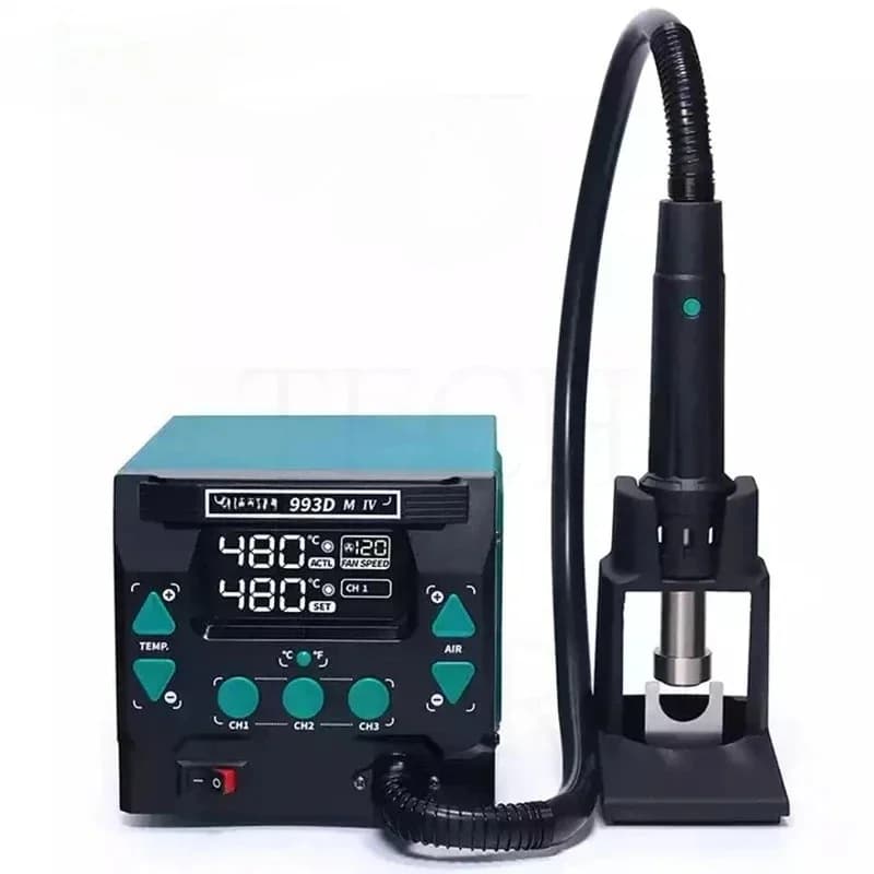 One-button cold/hot air conversion Desoldering Microcomputer Temperature Control BGA Rework Welding Station Repair