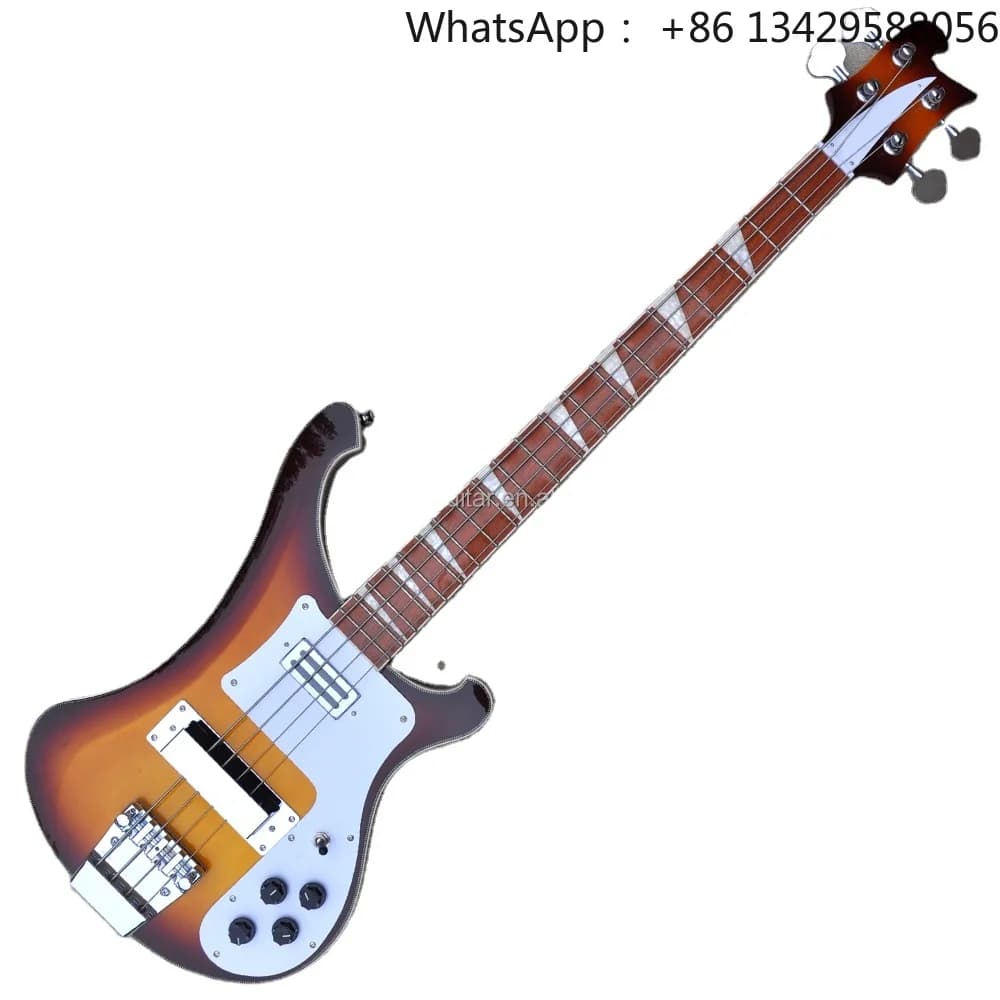Flyoung Cheap Price Electric Bass Guitar Musical Instrument Red Rosewood Fretboard