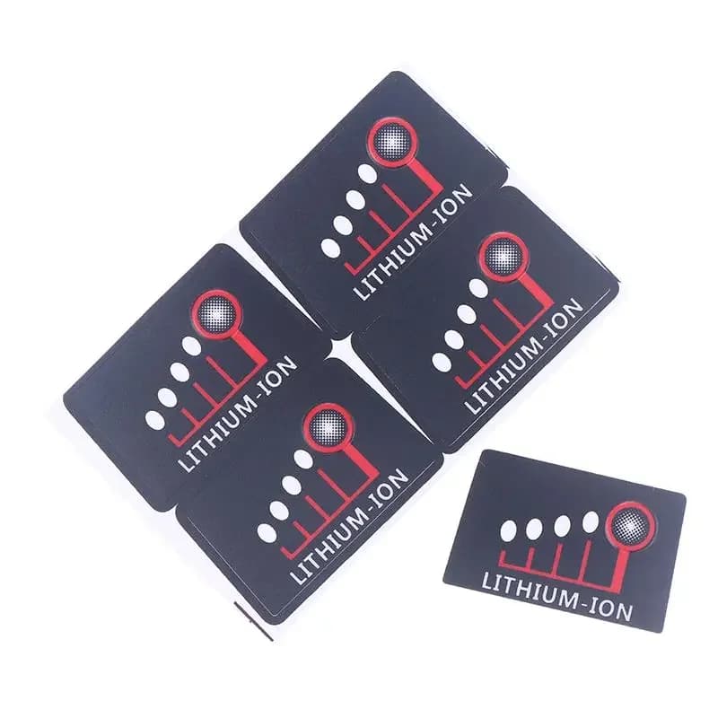 Black For M18 Lithium Battery LED Power Display Stickers LED Key Label For 18V 48-11-1815 Li-ion Battery Pack