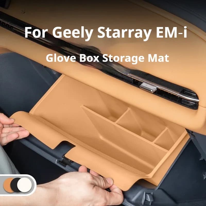 For GeelyStarrayEMiEX5 EMi Car Co Pilot Storage Pocket Front Passenger Glove Box Partition Storage Box Car Accessories