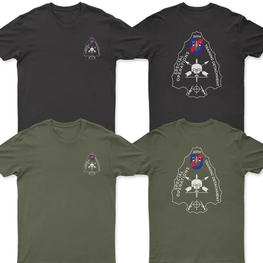 SFG (A) SOT-D 20th Special Forces Group Airborne Special Operations Men T-Shirt Short Sleeve Casual Cotton O-Neck Summer TShirt