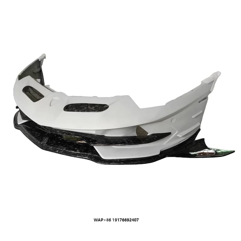 SVJ Style Semi Forged Carbon Fiber Body Kit  Aventador LP700 LP720 LP750 Car Bumper Front Bumper Body Kit