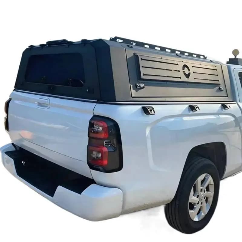 Auto Parts Heavy Duty 3-Panel Folding Hard Top Pickup Truck High Tonneau Cap for 4x4 Vehicles, Factory Direct Supply