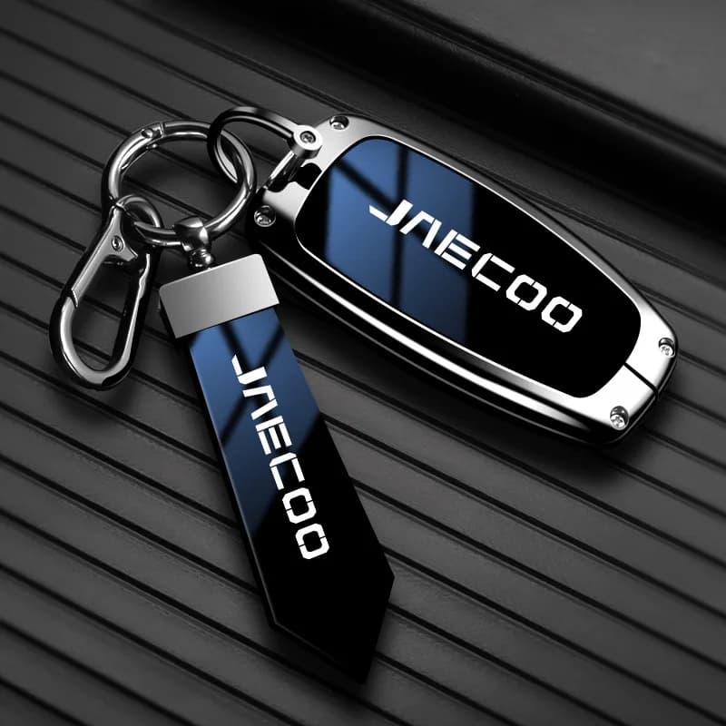 Alloy Leather Car Key Case Cover for Chery Jaecoo J7 J8 7 phev 2025 2024 2023 Protection Key Shell Bag Keychain Car Accessories
