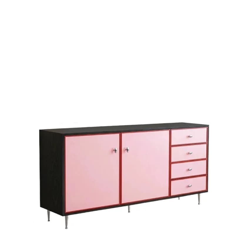 LMM wall storage chest integrated dopamine retro medium and ancient style large capacity solid wood home
