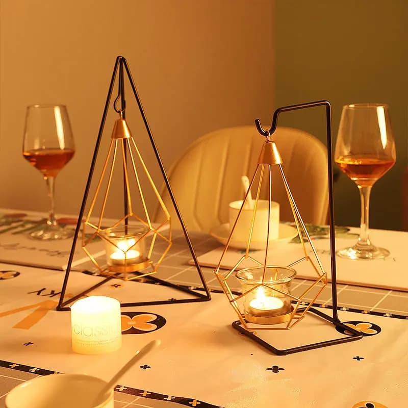 Nordic Candlestick Decoration Home Use Table Dining Room Candle Holder Creative Display Stand Aroma Atmosphere Decoration Gift