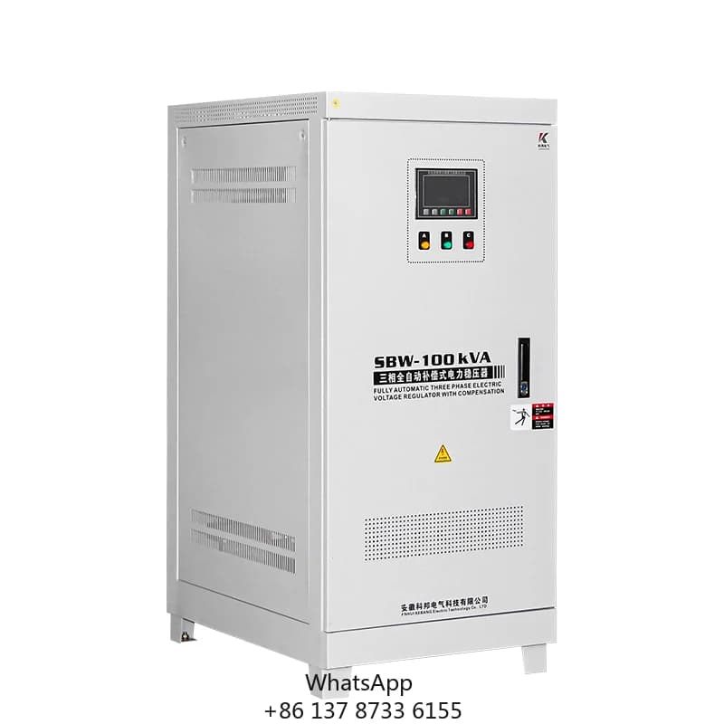 High Stability 100kva Adjustable Ac To Ac 380v 3 Phase Power Supply Voltage Stabilizer