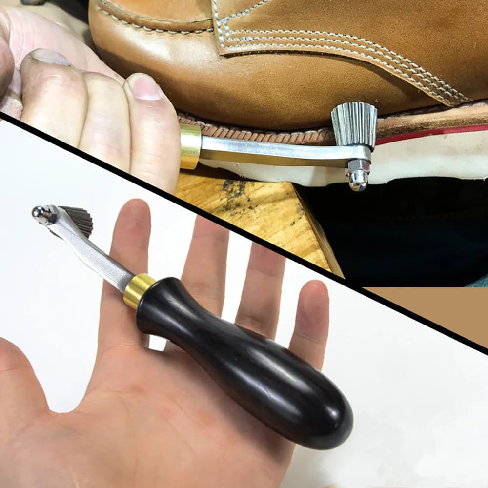 Handmade Shoe Edge Printing Hot Pattern Embossing Wheel Manual knurling Tool DIY Leather Craft Wheel Marker Tools 1.5/2.0/3.0MM