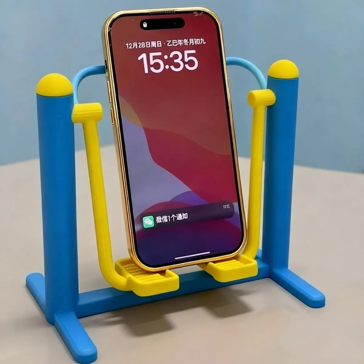 Assembled Creative Bracket Fitness Equipment Phone Holder 2 pieces
