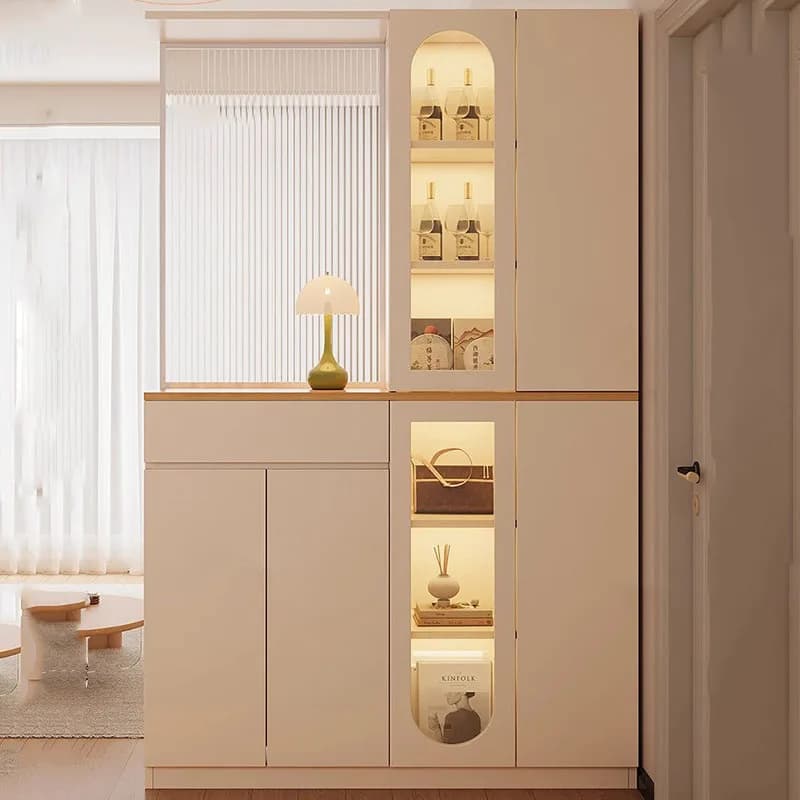 Curio Librero Living Room Cabinets Mobile Decor Organizer Luxury Wood Entryways Cabinets Bookcase Cajonera Trendy Furniture