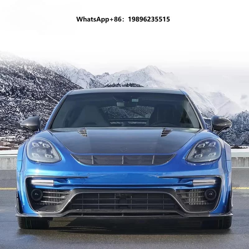 Pre-preg Carbon Fiber Front Engine Hood Bonnet Cover For  971 bodykit MSY Style
