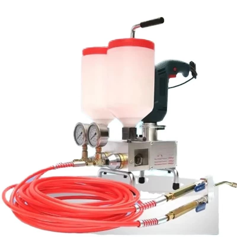 Do ub le Liquid Polyuretha.ne Foa.m/epoxy Inje ction Grouti ng Ma.chine 220V
